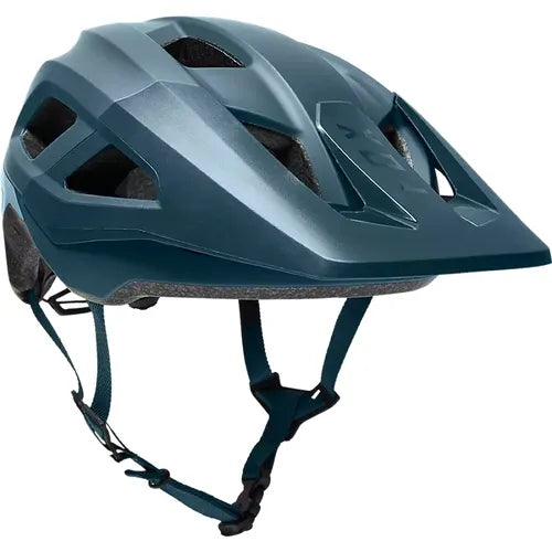 Fox Racing Mainframe Trvrs mountain bike helmet in slate blue with ventilation