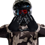 Troy Lee Designs Air Glove in black shown on motocross rider wearing full gear