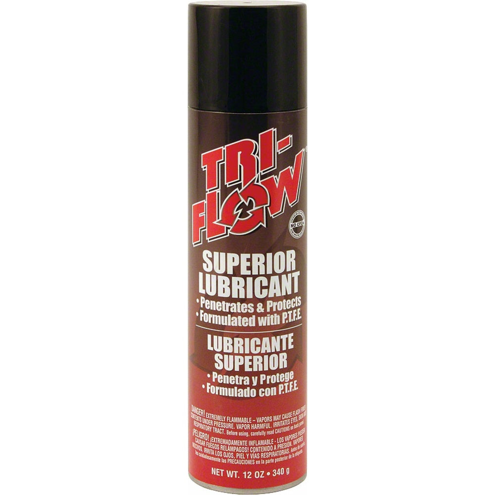 Tri-Flow Superior Lubricant 12oz aerosol spray can with red and black design
