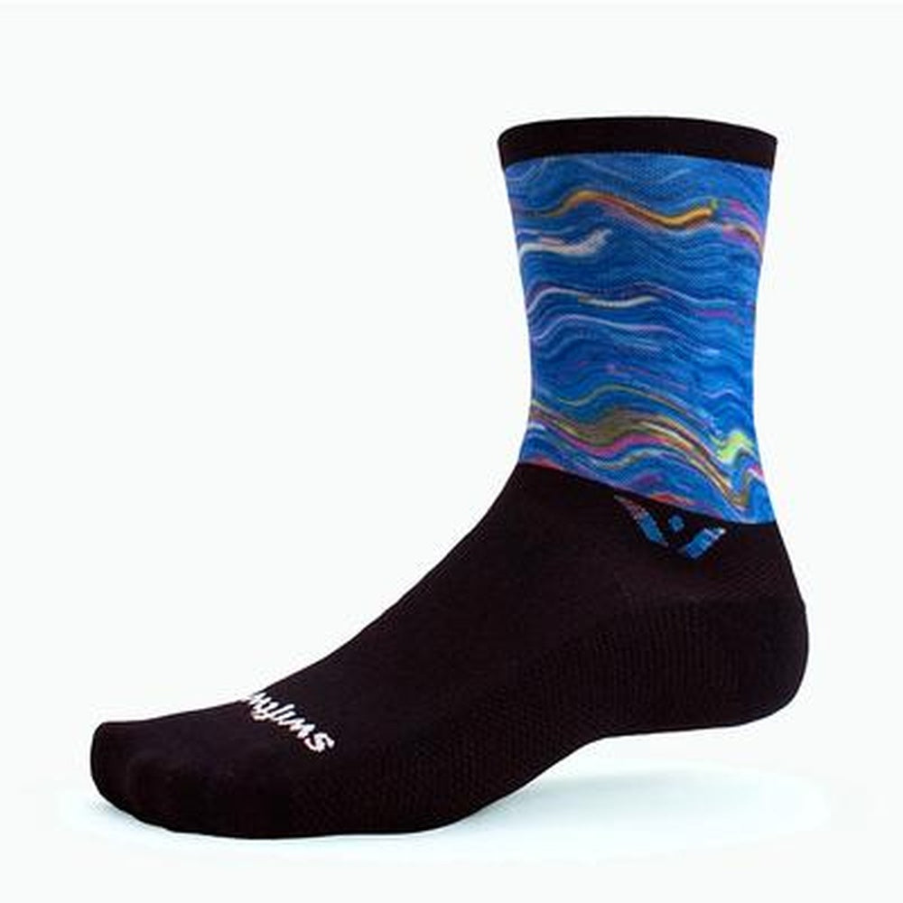 Swiftwick Vision Six Socks - Impression Electric