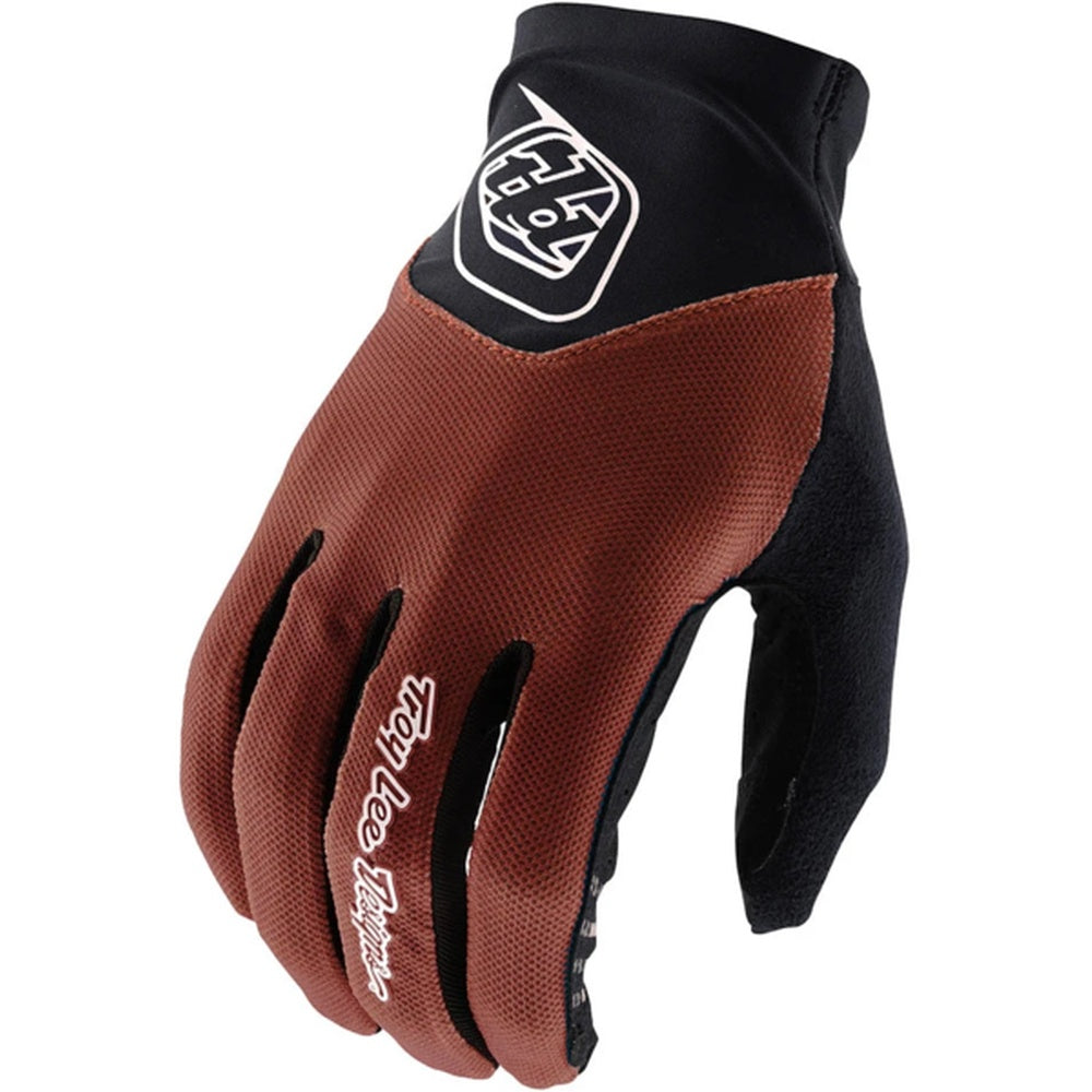 Troy Lee Designs ACE 2.0 full-finger cycling glove in brown and black