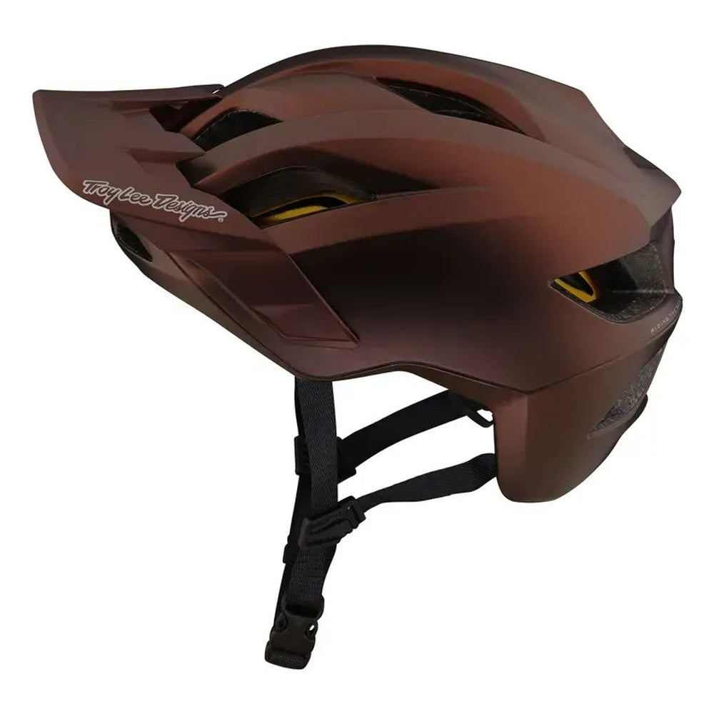Troy Lee Designs Flowline mountain bike helmet in cinnamon brown color