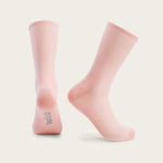Velocio Ultralight socks in misty rose pink color against clean white background