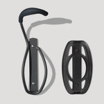 Delta bike wall mount rack in black/grey with adjustable arm and mounting bracket