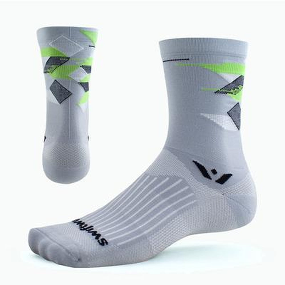 Swiftwick Vision Six Socks - Cubic Pewter