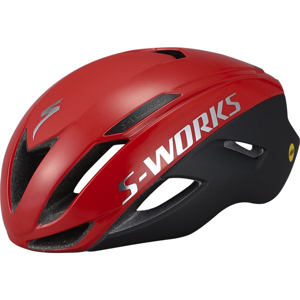 Specialized S-Works Evade  Satin/Gloss Flo Red/Chrome M