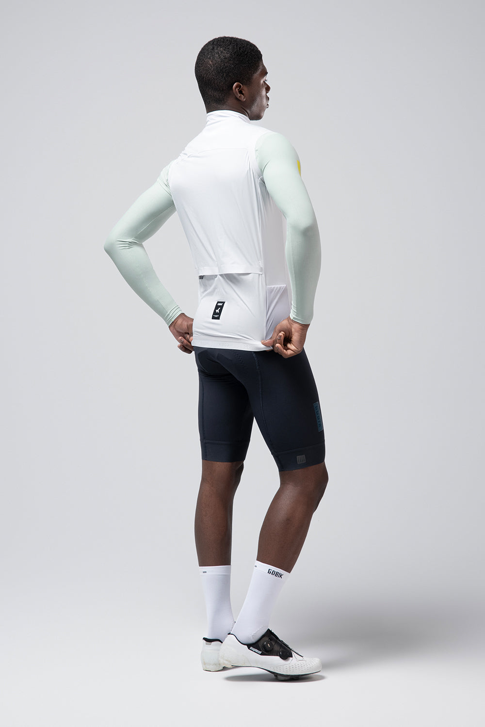 Gobik Vector 2.0 Vest Men's in Athena color - light mint green cycling vest