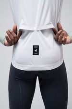 Gobik Vector 2.0 vest men's in Athena white colorway showing back detail