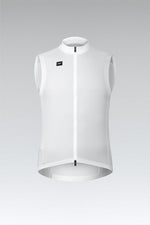 Gobik Vector 2.0 Men's Vest in Athena white colorway with full zip closure