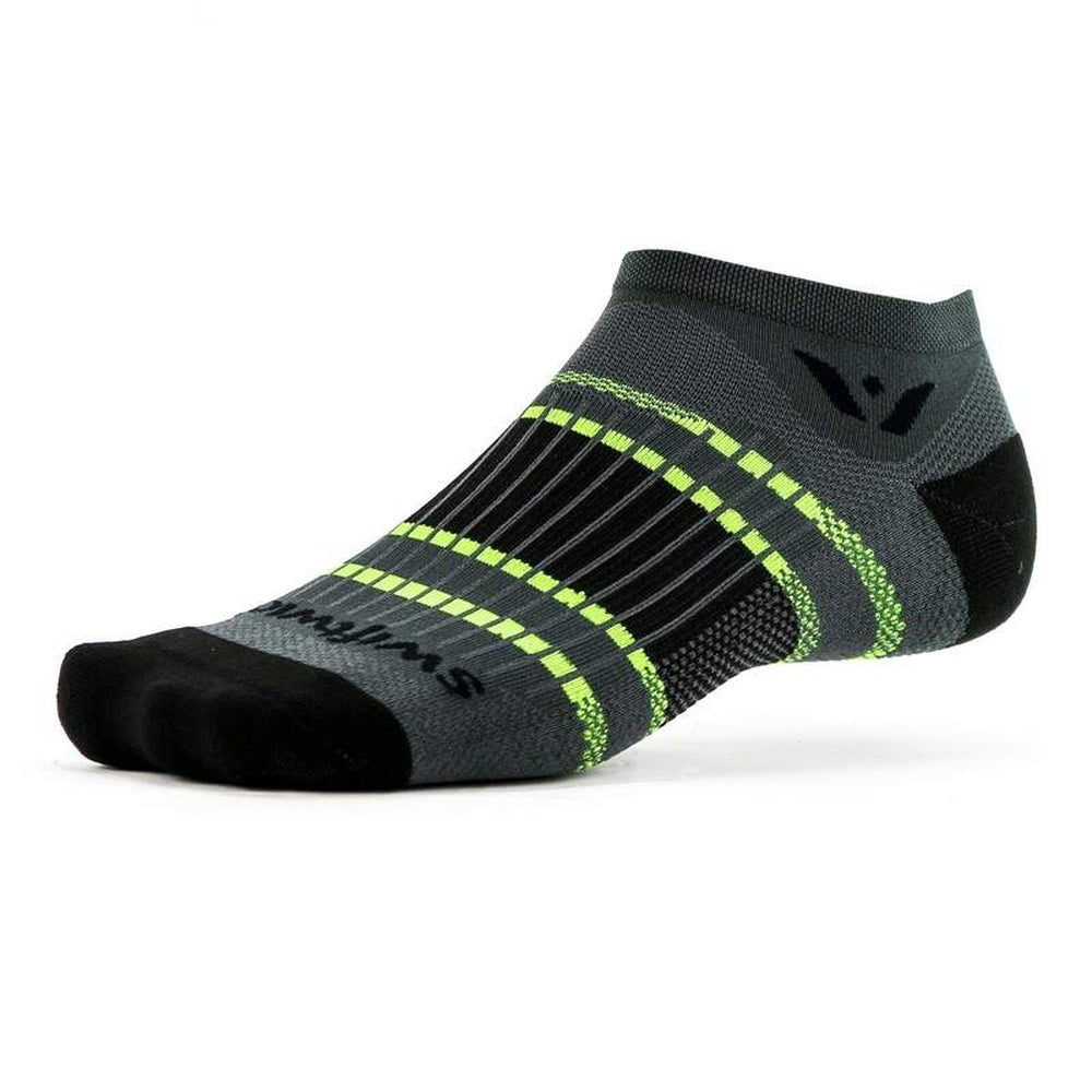 Swiftwick Aspire Zero Socks - Stripe Grey/Black