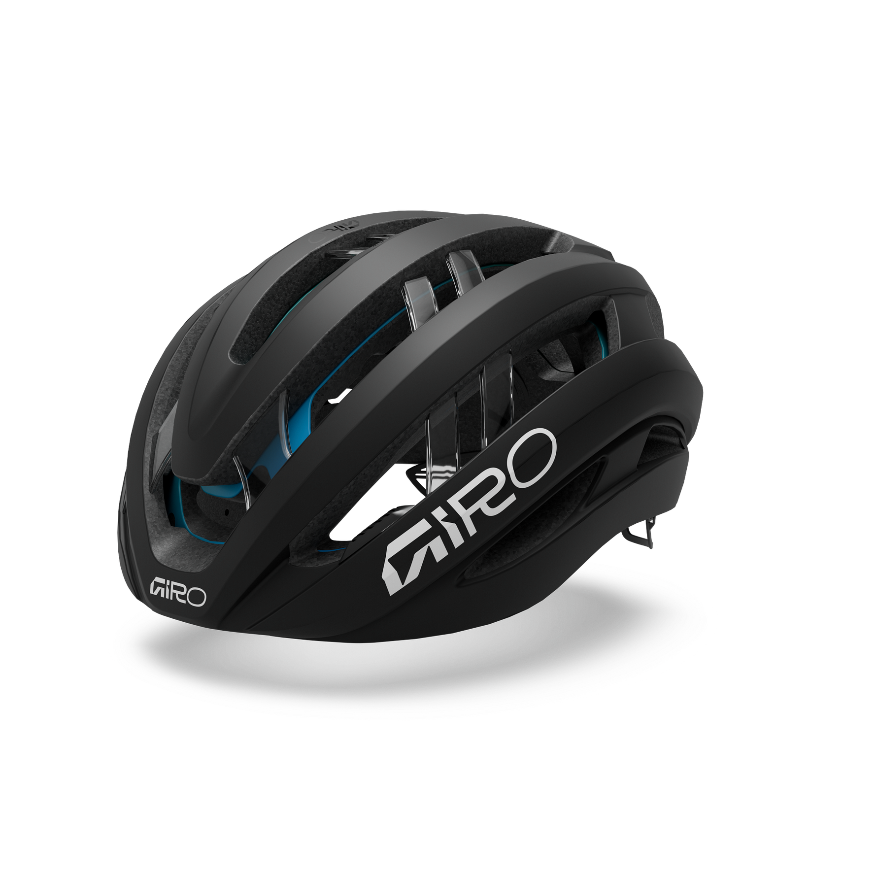 Giro Aether MIPS cycling helmet in matte black with aerodynamic design and ventilation ports
