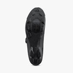 Shimano SH-XC302 black mountain bike shoe sole view showing cleat mounting area