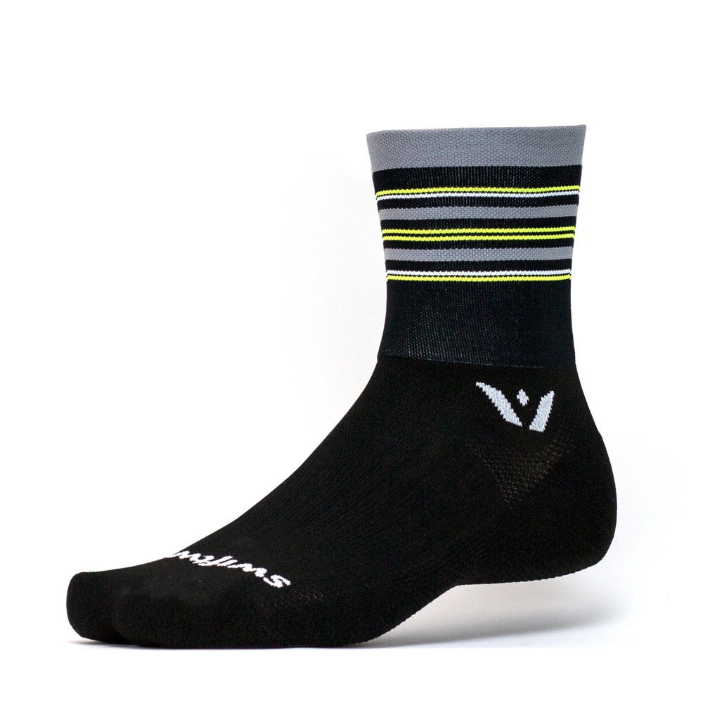 Swiftwick Aspire Four Socks - Black/Gray