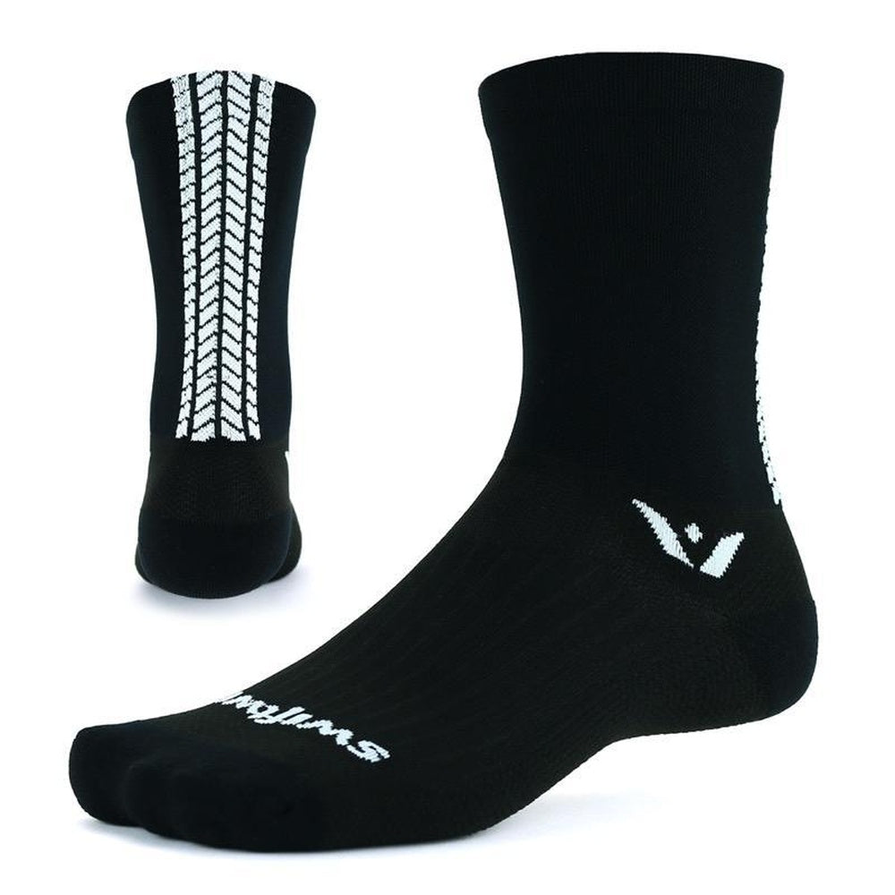 Swiftwick Vision Six Socks - Knobbies Black