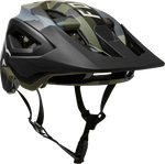 Fox Racing Speedframe Pro mountain bike helmet in black and olive camouflage pattern