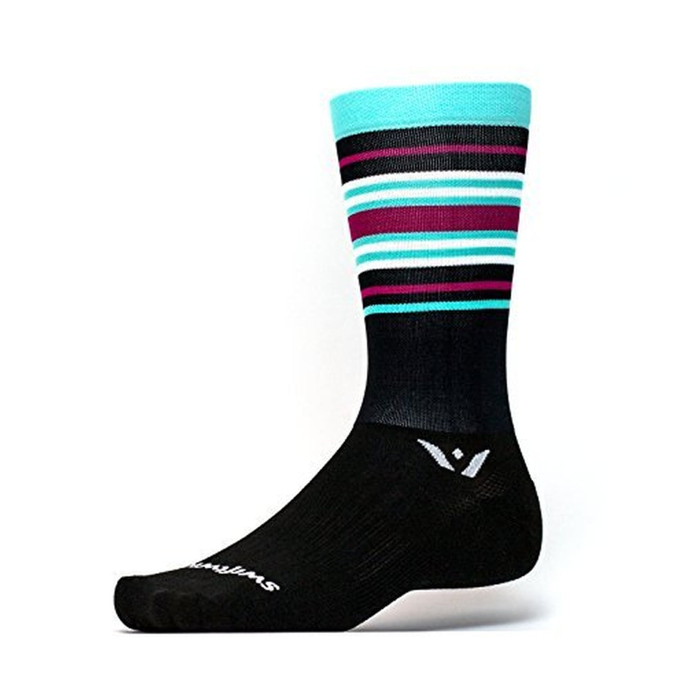 Swiftwick Aspire Seven Socks - Black/Mint