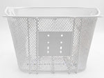 Ven2 White Metal Bike Basket – Durable Bicycle Front Basket