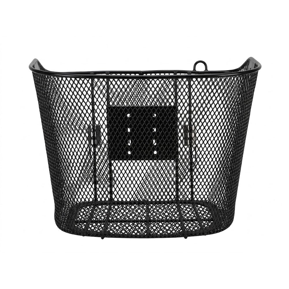 Ven2 Black Metal Bike Basket – Durable Bicycle Front Basket