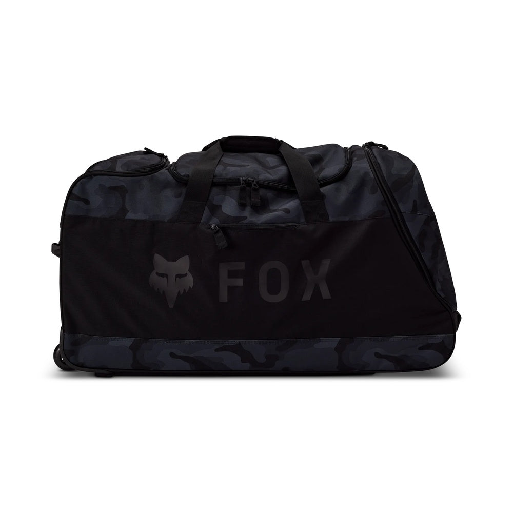 Fox Racing Shuttle 180 Roller gear bag in black camo pattern