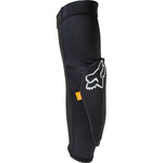 Fox Racing Enduro elbow guard in black with white fox logo