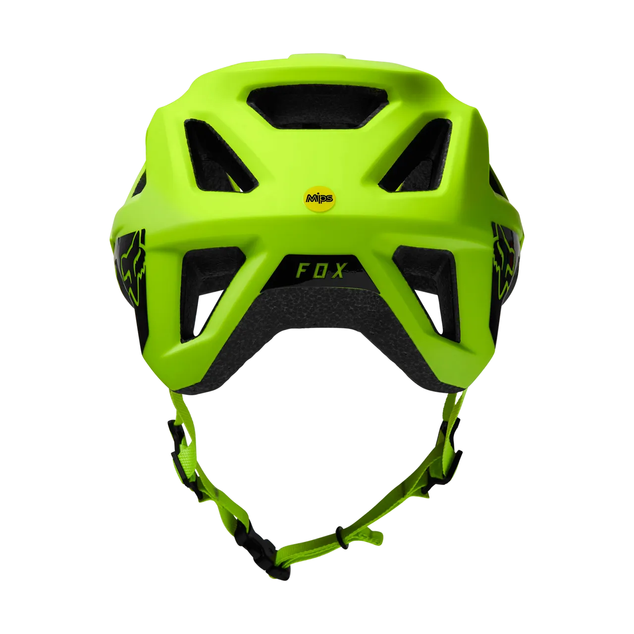 Fox Racing Youth Mainframe Helmet in fluorescent lime green with MIPS technology