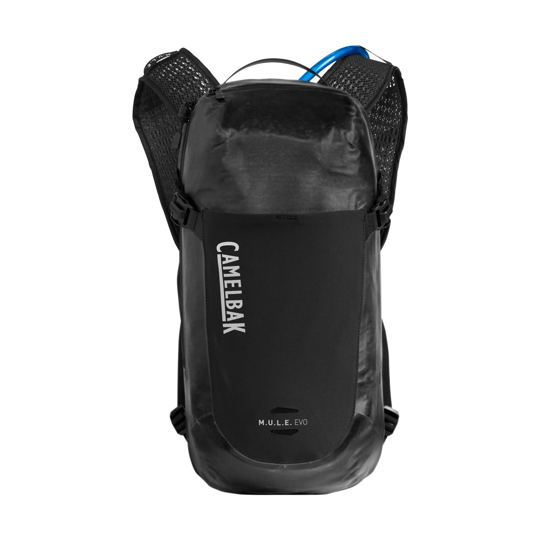 CamelBak M.U.L.E. EVO black hydration backpack with mesh side panels
