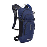 CamelBak Lobo 9 hydration backpack in blue and black with mesh back panel