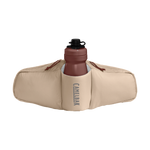 CamelBak waist pack with water bottle holder in beige tan color