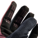 Fox Racing Ranger glove in pink showing palm grip details and fingertips
