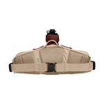 CamelBak waist pack with water bottle in tan color on white background