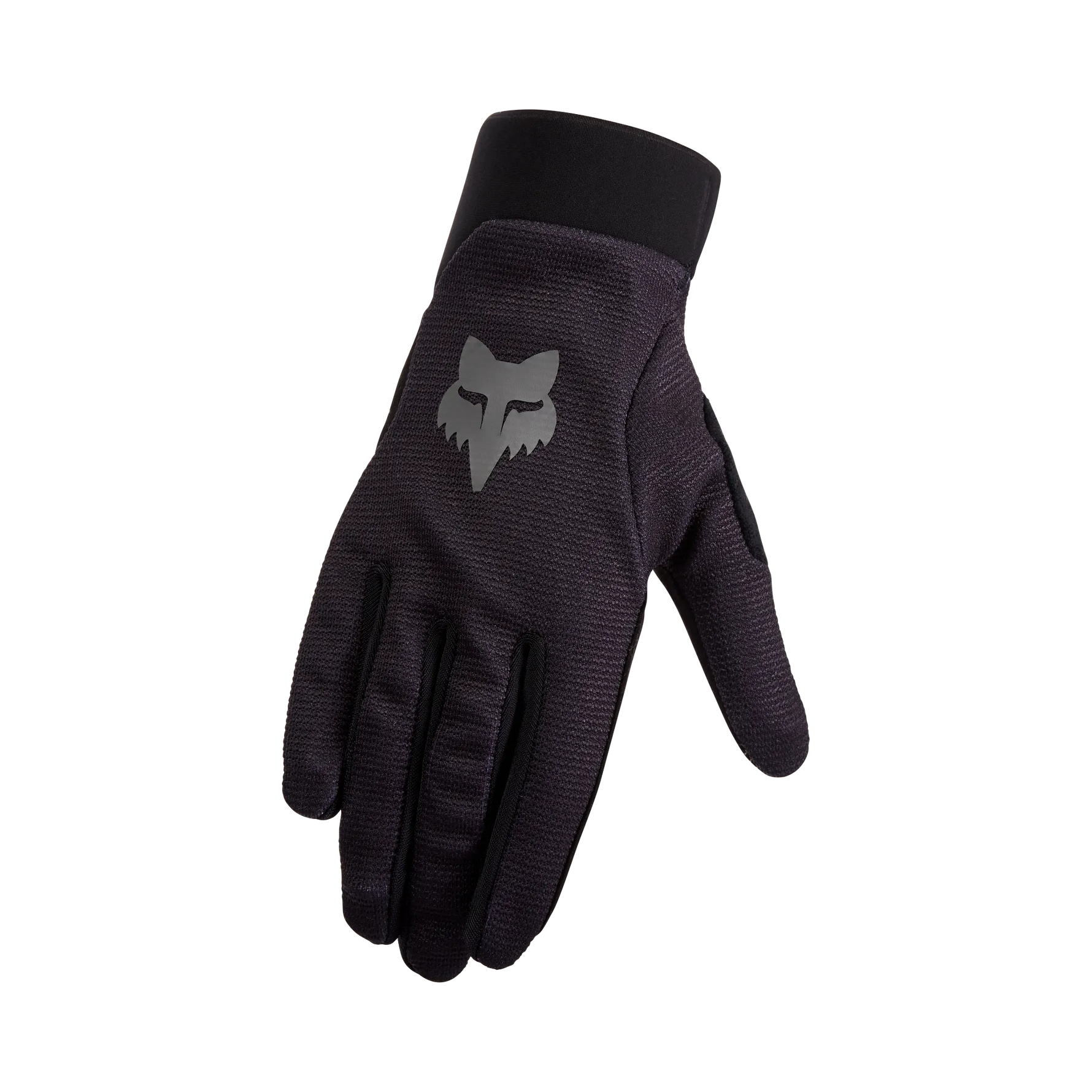 Fox Racing mountain bike glove in dark purple with fox head logo