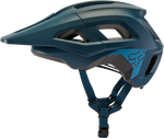 Fox Racing Youth Mainframe mountain bike helmet in slate blue with teal accents