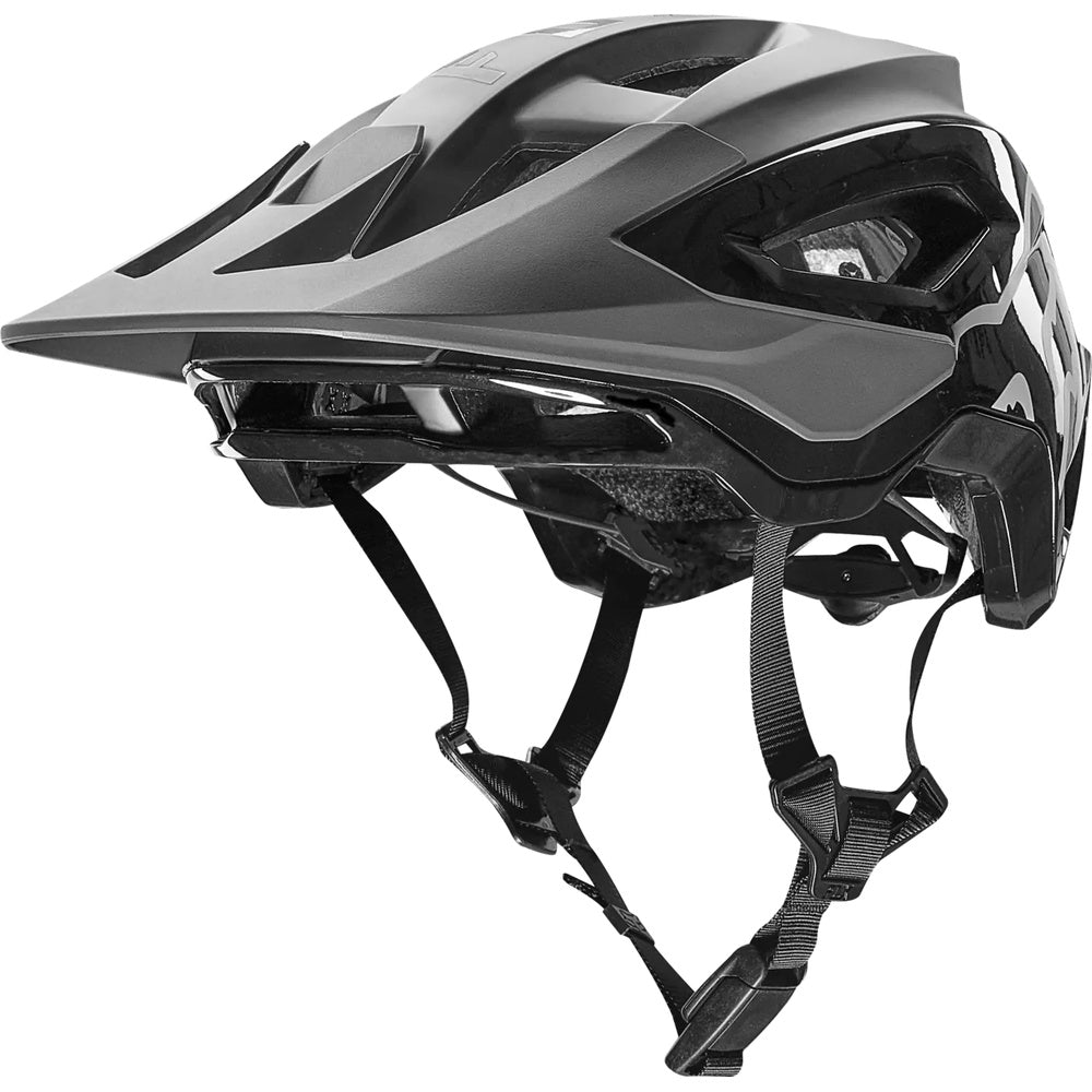Fox Racing Speedframe Pro mountain bike helmet in black and gray colorway