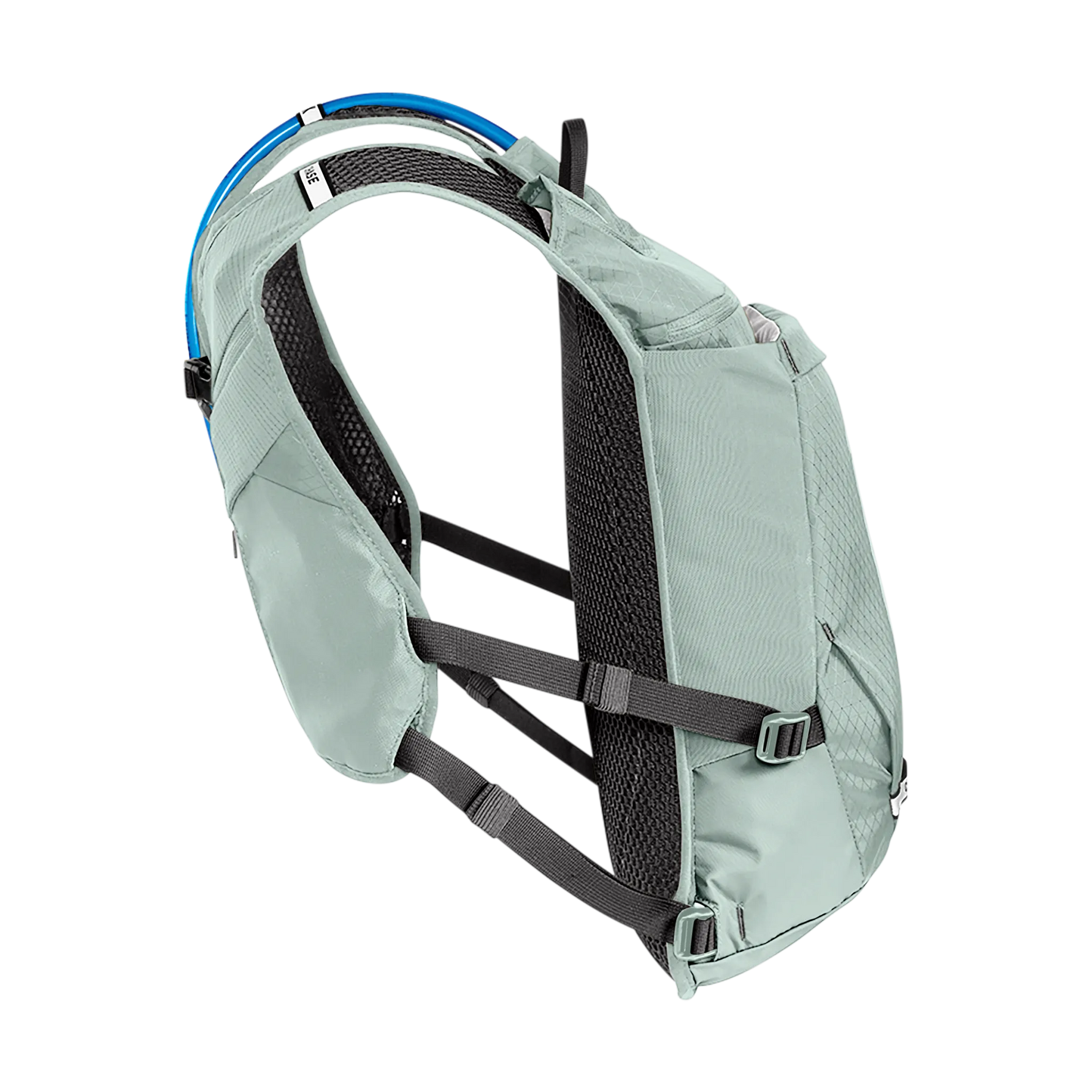 CamelBak Chase Adventure 8 vest in light green showing back panel and straps
