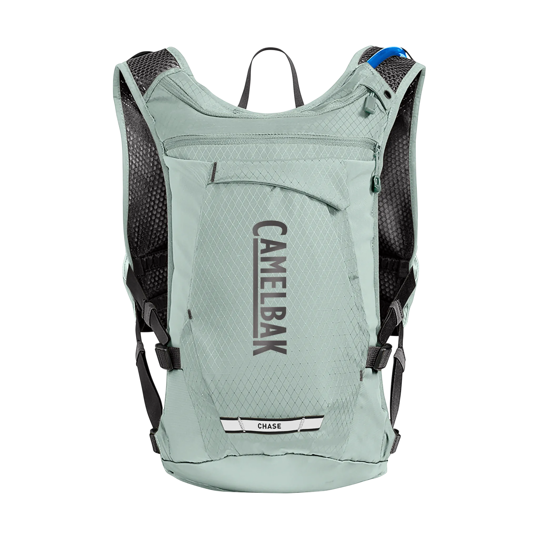 CamelBak Chase hydration vest in sage green with mesh back panel and straps