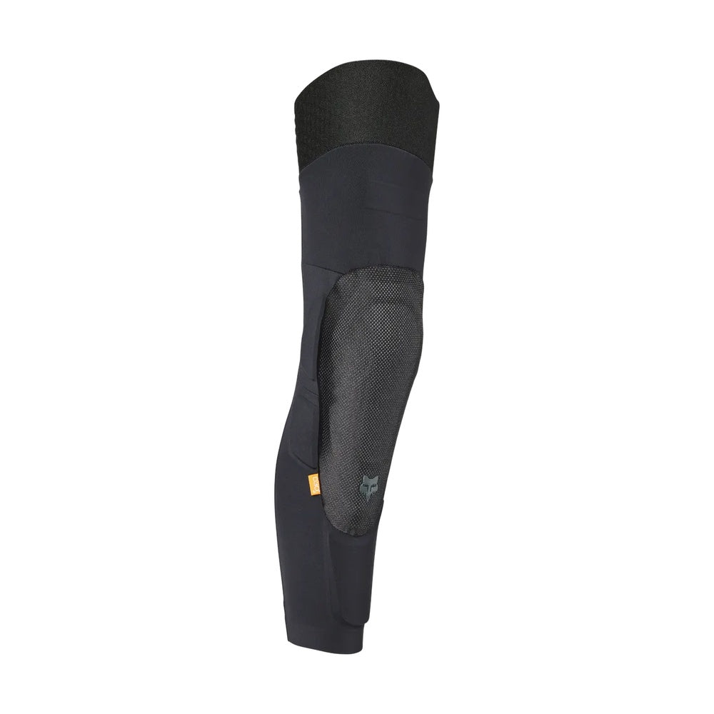 Fox Racing Launch Elite knee shin pads in black with protective padding