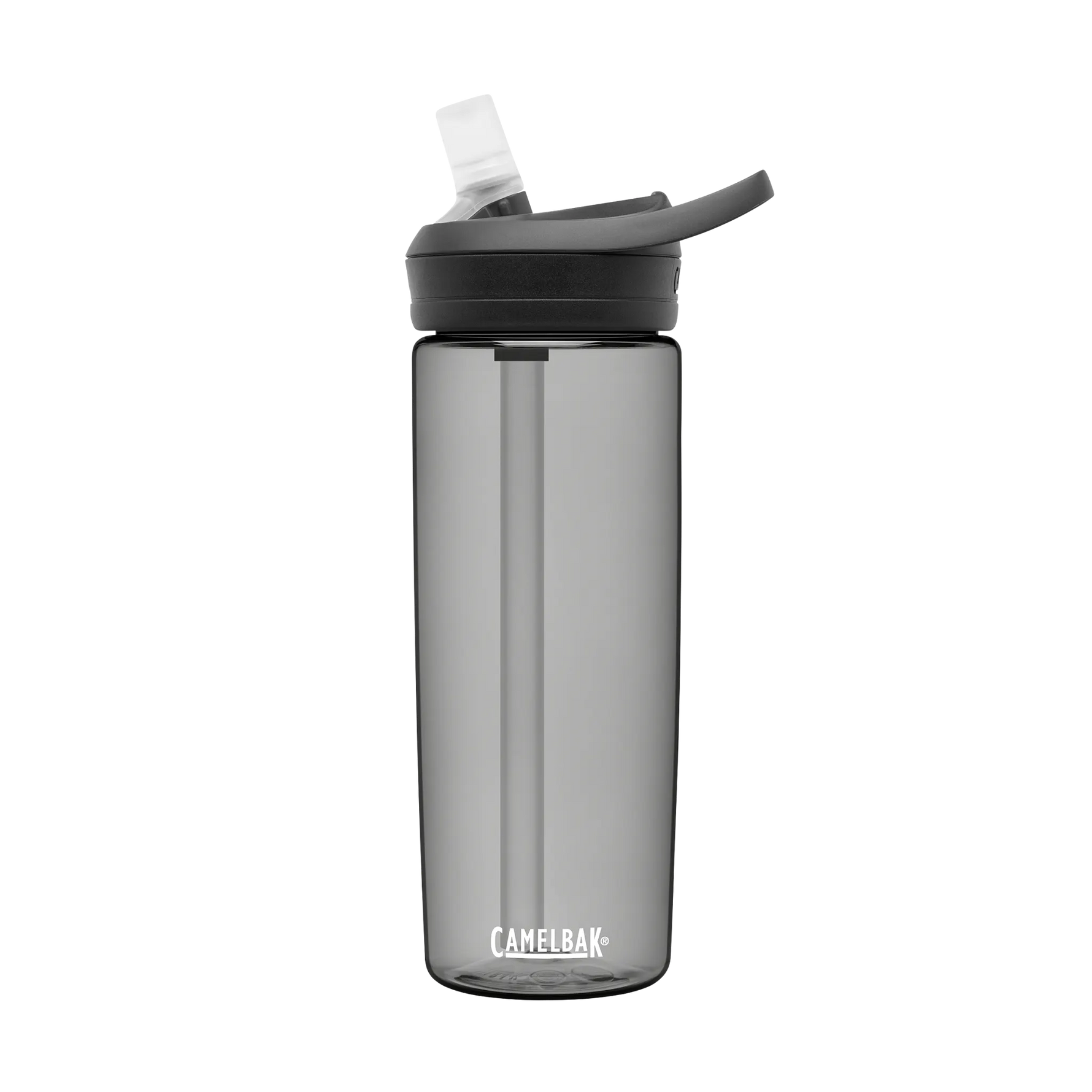CamelBak Eddy+ water bottle with bite valve straw in charcoal color