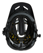 Fox Racing Speedframe Pro helmet interior view showing black padding and ventilation system