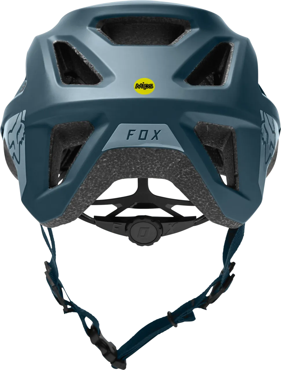 Fox Racing Youth Mainframe Helmet in slate blue with MIPS technology front view
