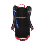 CamelBak Mule hydration backpack with black mesh back panel and red straps