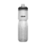 CamelBak Podium water bottle with clear body and geometric pattern design