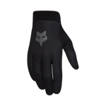 Fox Racing black mountain bike glove with fox logo on clean white background