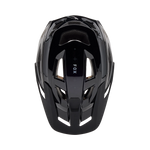 Fox Racing Speedframe Pro mountain bike helmet in black color, front angled view