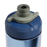 CamelBak Podium Steel bike water bottle in pacific blue with gray cap