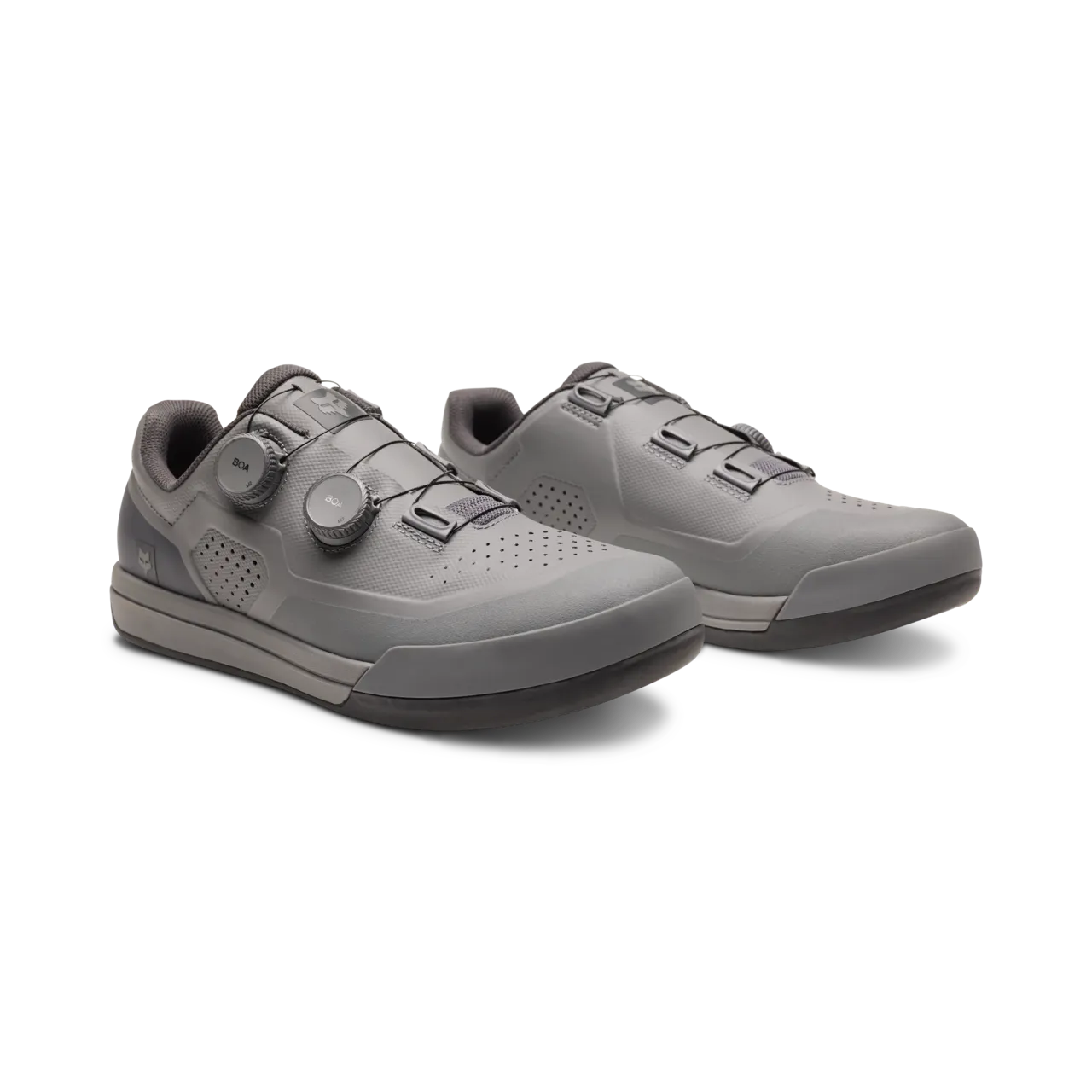 Fox Racing Union Boa MTB cycling shoes in grey with dual BOA dials