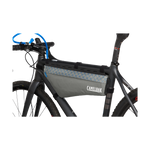 CamelBak M.U.L.E. Frame Pack mounted on black mountain bike frame