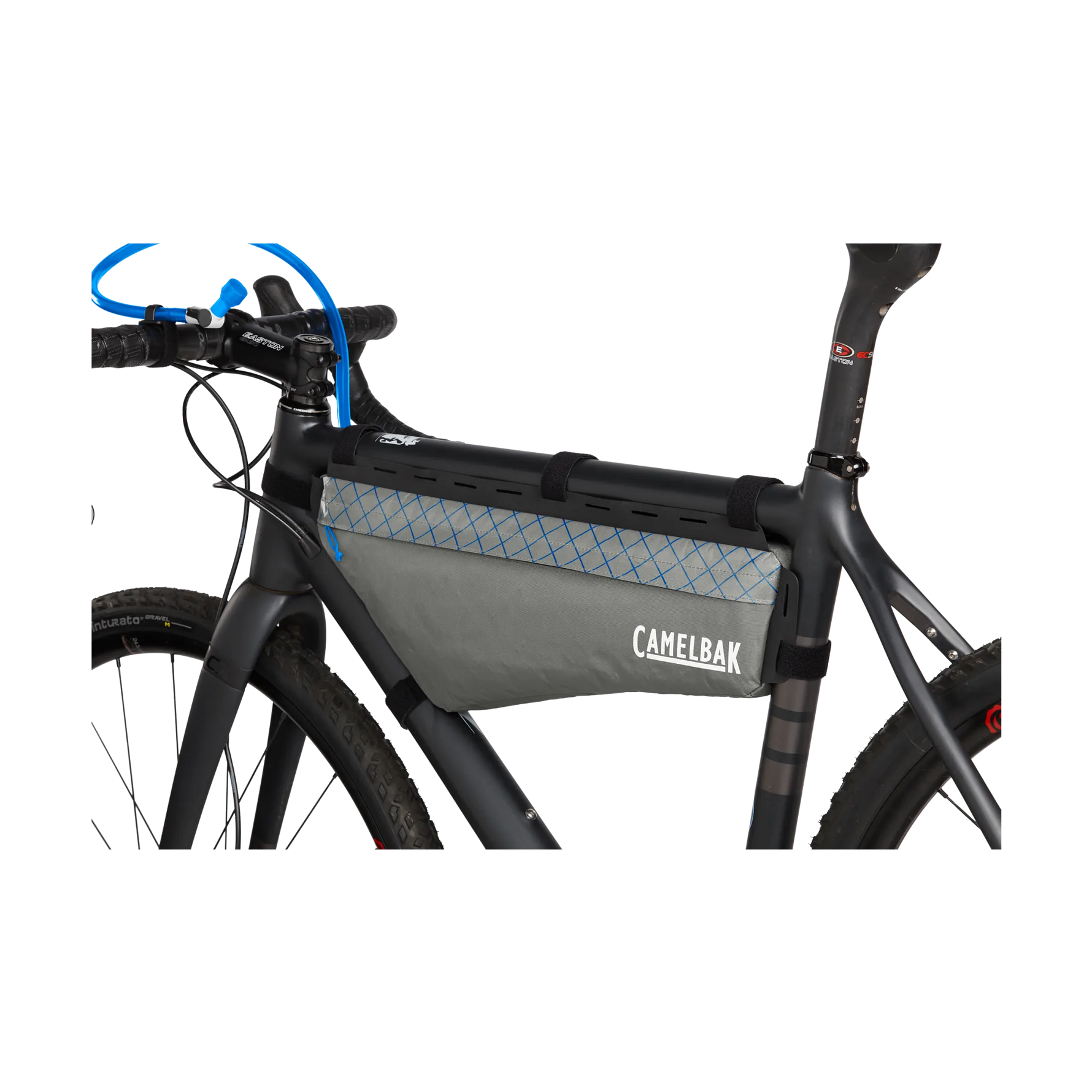 CamelBak M.U.L.E. Frame Pack mounted on black mountain bike frame