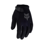 Fox Racing Youth Ranger gloves in black with gray fox logo