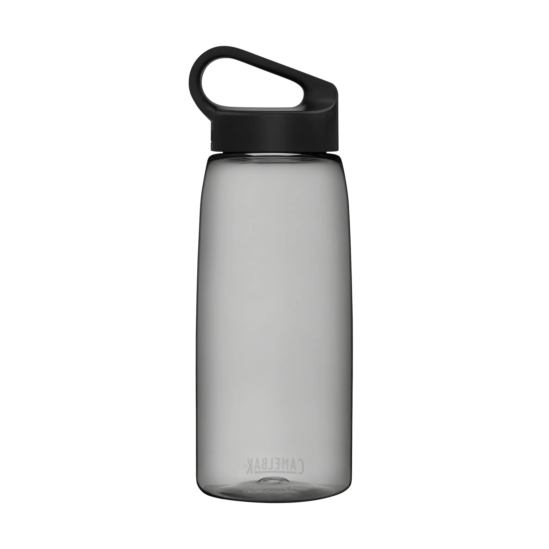 CamelBak Carry Cap water bottle in charcoal gray with black carry handle lid