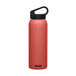 CamelBak Carry Cap water bottle in coral rose color with black cap